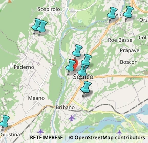 Mappa Via Stadio, 32036 Sedico BL, Italia (1.98727)