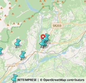 Mappa Via Stadio, 32036 Sedico BL, Italia (6.89733)