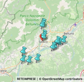 Mappa Via Stadio, 32036 Sedico BL, Italia (6.03385)