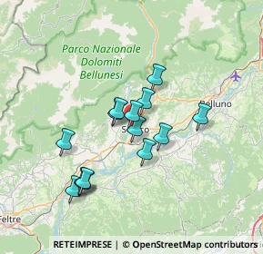 Mappa Via Stadio, 32036 Sedico BL, Italia (5.77786)