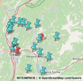 Mappa Frazione Faida, 38042 Baselga di Piné TN, Italia (9.499)