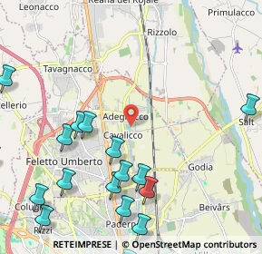 Mappa Via San Bernardo, 33010 Feletto Umberto UD, Italia (3.0725)
