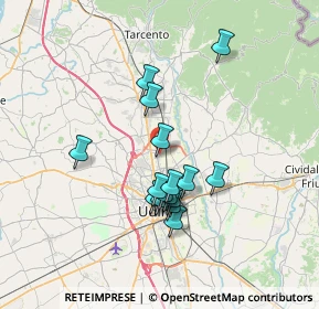 Mappa Via San Bernardo, 33010 Feletto Umberto UD, Italia (5.825)