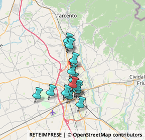 Mappa Via San Bernardo, 33010 Feletto Umberto UD, Italia (5.49667)