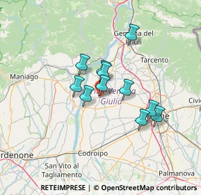 Mappa Via Friuli, 33030 Rive D'arcano UD, Italia (9.79727)