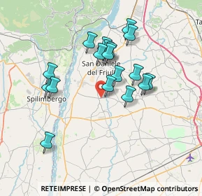 Mappa Via Friuli, 33030 Rive D'arcano UD, Italia (6.30167)