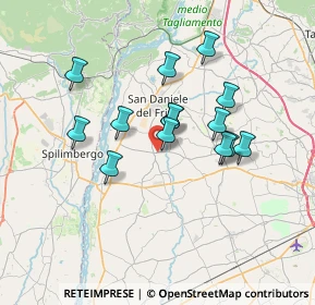 Mappa Via Friuli, 33030 Rive D'arcano UD, Italia (5.83214)