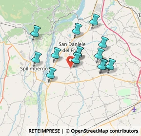 Mappa Rodeano Alto Via Carnia, 33030 Rive d'Arcano UD, Italia (5.91786)