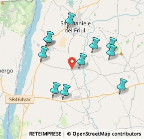 Mappa Rodeano Alto Via Carnia, 33030 Rive d'Arcano UD, Italia (3.61364)