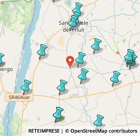 Mappa Rodeano Alto Via Carnia, 33030 Rive d'Arcano UD, Italia (5.3635)