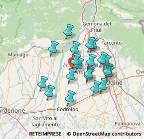 Mappa Rodeano Alto Via Carnia, 33030 Rive d'Arcano UD, Italia (10.868)