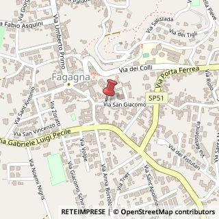 Mappa Via San Giacomo, 11, 33034 Fagagna, Udine (Friuli-Venezia Giulia)