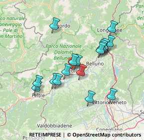 Mappa Piazza Beato Padre Marco d'Aviano, 32036 Sedico BL, Italia (12.87471)