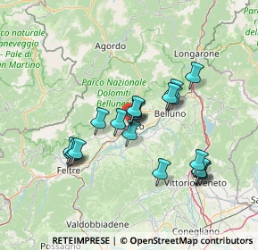 Mappa Piazza Beato Padre Marco d'Aviano, 32036 Sedico BL, Italia (12.41316)