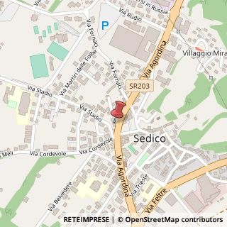 Mappa Via Agordina, 41, 32036 Sedico, Belluno (Veneto)