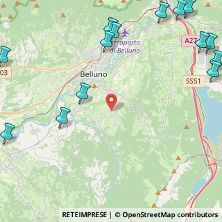 Mappa Via Badilet, 32100 Belluno BL, Italia (7.08533)