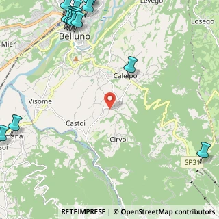 Mappa Via Badilet, 32100 Belluno BL, Italia (3.58188)