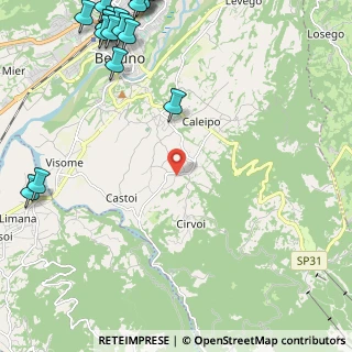 Mappa Via Badilet, 32100 Belluno BL, Italia (3.5805)