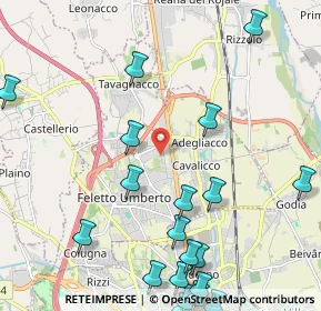 Mappa Via Perugia, 33010 Feletto Umberto UD, Italia (2.8565)