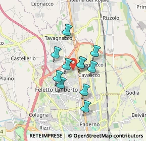 Mappa Via Perugia, 33010 Feletto Umberto UD, Italia (1.16)
