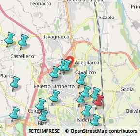 Mappa Via Perugia, 33010 Feletto Umberto UD, Italia (2.763)