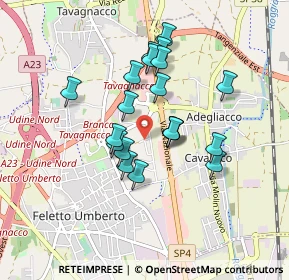 Mappa Via Perugia, 33010 Feletto Umberto UD, Italia (0.711)