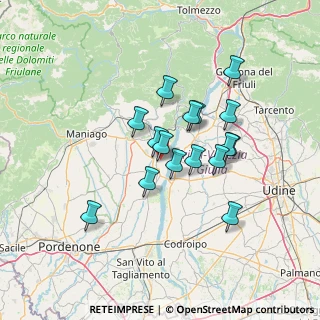 Mappa Via Tagliamento, 33097 Spilimbergo PN, Italia (11.05625)