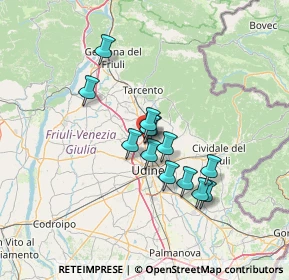 Mappa Strada Provinciale Tresemane, 33010 Tavagnacco UD, Italia (10.27)