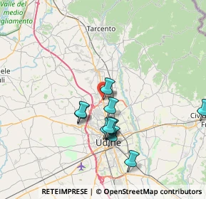 Mappa Strada Provinciale Tresemane, 33010 Tavagnacco UD, Italia (6.54727)