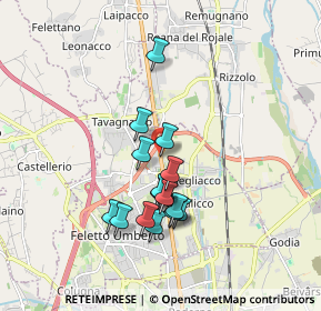 Mappa Strada Provinciale Tresemane, 33010 Tavagnacco UD, Italia (1.47438)