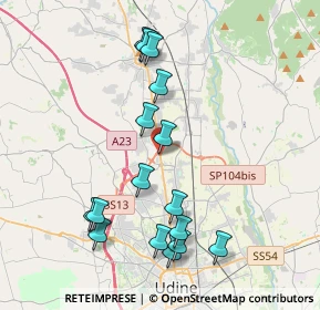 Mappa Strada Provinciale Tresemane, 33010 Tavagnacco UD, Italia (4.03375)