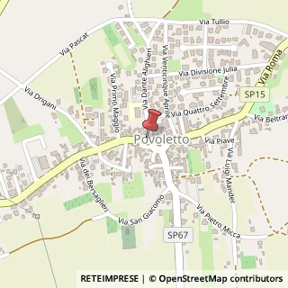 Mappa Via E. di Colloredo, 37, 33040 Povoletto, Udine (Friuli-Venezia Giulia)