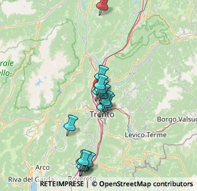 Mappa Via Cà Rossa, 38121 Trento TN, Italia (12.88867)