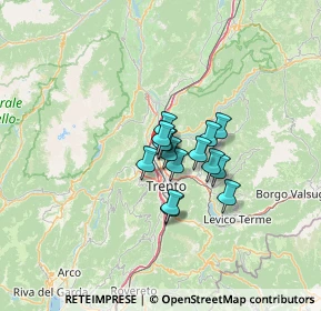 Mappa Via Cà Rossa, 38121 Trento TN, Italia (7.29933)