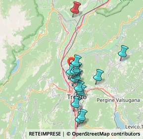 Mappa Via Cà Rossa, 38121 Trento TN, Italia (6.22929)