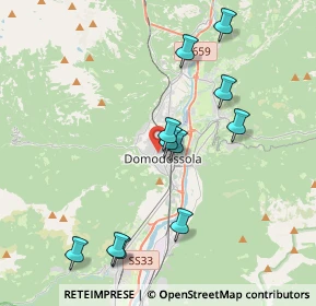 Mappa Via Marzabotto, 28843 Domodossola VB, Italia (3.85545)
