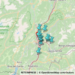 Mappa Via di Spini, 38100 Trento TN, Italia (7.24818)