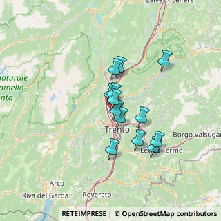 Mappa Via di Spini, 38100 Trento TN, Italia (9.99846)