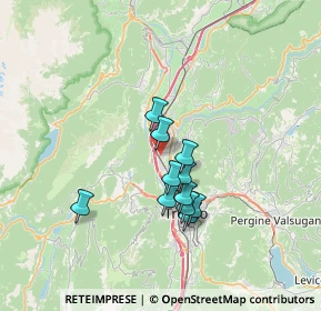 Mappa Zona Industriale Spini, 38121 Trento TN, Italia (5.25545)