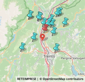 Mappa Zona Industriale Spini, 38121 Trento TN, Italia (6.8675)