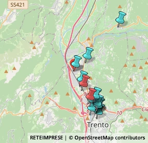 Mappa Zona Industriale Spini, 38121 Trento TN, Italia (3.798)