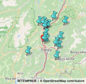 Mappa Zona Industriale Spini, 38121 Trento TN, Italia (10.196)