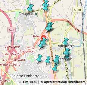 Mappa Via Vittorio Alfieri, 33010 Tavagnacco UD, Italia (0.979)