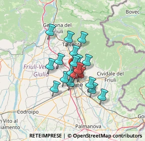 Mappa Via Vittorio Alfieri, 33010 Tavagnacco UD, Italia (8.29474)