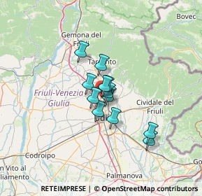 Mappa Via G. Pascoli, 33010 Tavagnacco UD, Italia (7.785)