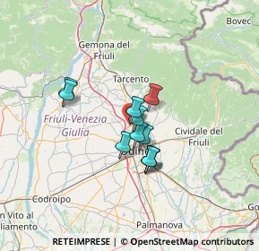 Mappa Via G. Pascoli, 33010 Tavagnacco UD, Italia (8.83364)