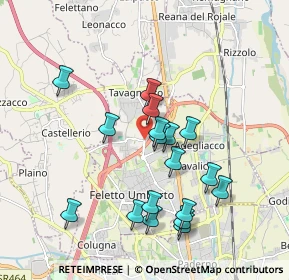 Mappa Via G. Pascoli, 33010 Tavagnacco UD, Italia (1.76278)