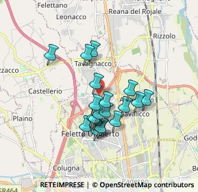 Mappa Via G. Pascoli, 33010 Tavagnacco UD, Italia (1.3445)