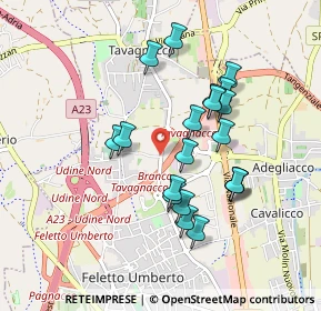 Mappa Via G. Pascoli, 33010 Tavagnacco UD, Italia (0.806)