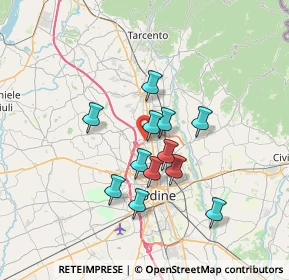 Mappa Via G. Pascoli, 33010 Tavagnacco UD, Italia (5.4)